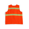 10 Pieces Reflective Vest Sanitary Waistcoat Reflective Safety Vest Work Clothing for Cleaning Workers Highway Construction- Orange with Hat