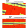 10 Pieces Reflective Vest Sanitary Waistcoat Reflective Safety Vest Work Clothing for Cleaning Workers Highway Construction- Orange with Hat