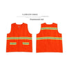 10 Pieces Reflective Vest Sanitary Waistcoat Reflective Safety Vest Work Clothing for Cleaning Workers Highway Construction- Orange with Hat