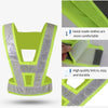 15 Pieces High Visibility Reflective Safety Vest Reflective Straps for Jogging Walking Cycling Construction Workers - Fluorescent Yellow