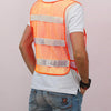 10 Pieces Traffic Riding Reflective Vest Safety Warning Vest for Environmental Sanitation Construction Duty Safety Suit - Orange