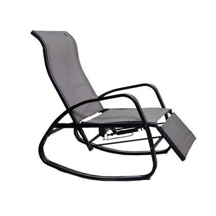 Folding Rocking Chair Recliner Chair Adult Elderly Leisure Chair Multifunctional Nap Chair Backrest Lazy Leisure Rocking Chair Household