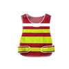 10 Pieces Reflective Vest Safety Engineering Reflective Vest Traffic Warning Vest Night Reflective Vest Gourd Vest Scarlet Without Pocket