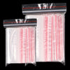 6 Pieces 6cm * 8cm 1000 Pieces Disposable PE 8 Thread Self Sealing Bag Thickened Transparent Sealed Bag Zipper Bag Sample Storage Bag