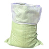 Pack Of 100 Green 70 * 120cm Woven Bag Plastic Covered Woven Bag With Inner Lining Snake Skin Bag