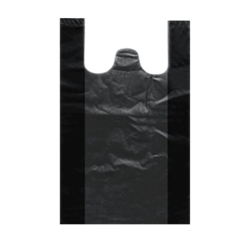 6 Pieces Vest Garbage Bag 36 * 55 cm 4 Silk 100 Pack Black Large Garbage Bags