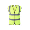 6 Pieces Polyester Cloth Fluorescent Vest Fluorescent Yellow Size S-3XL