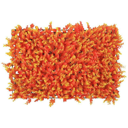 6 Pieces 40 * 60 * 8cm Simulation Plant Wall Artificial Lawn Wall Decoration Orange Eucalyptus Lawn