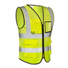 6 Pieces Practical Reflective Vest For Directing Road Construction Night Work Clothes (fluorescent Yellow / Fluorescent Orange)