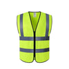 6 Packs Reflective Vest Fluorescent Green Reflective Vest Construction Reflective Vest Riding Reflective Vest Safety Vest