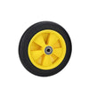 6 Pieces Hand Wheel 12 Inch Carrier Trailer Freight Wheel Tiger Cart Solid Rubber Wheel Caster Golden Crown Rubber Wheel