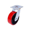 Polyurethane PU Caster Industry Trolley Caster Antiskid Silent Pulley 8 Inch PU Single Wheel