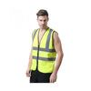 Reflective Vest Knitted Zipper Type 50 Pieces / Case High Visibility Safety Vests