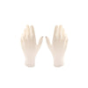 S Size 20 Pairs Disposable Gloves Smooth Protective Gloves With Powder Rubber Milky White Gloves