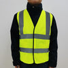 10 Pieces Yellow Reflective Vest Highlight Night Work Safety Vest for Engineering Construction Traffic Sanitation Workers Labor Protection Vest