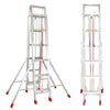 Thickened Aluminum Alloy Telescopic Miter Ladder Project Outdoor Folding Folding Leg Ladder Thickened 5 M 2, 2.7 M Thick 4.7 M Miter Ladder