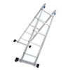 1.8m Aluminum Alloy Ladder Multi Function Folding Herringbone Engineering Dual Purpose Thickened Joint Vertical Ladder 1.8m