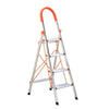 1.5m Stainless Steel Ladder Portable Aluminum Alloy Miter Ladder Folding Ladder D-type Stainless Steel 4 Steps