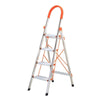 1.5m Stainless Steel Ladder Portable Aluminum Alloy Miter Ladder Folding Ladder D-type Stainless Steel 4 Steps