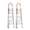 Stainless Steel Ladder Portable Aluminum Alloy Miter Ladder Folding Ladder Stainless Steel 5 Steps