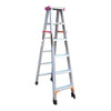Widened And Thickened Full Antiskid Engineering Ladder Multifunctional Folding Ladder Aluminum Ladder 1.8m Full Antiskid 6 Steps