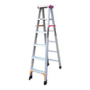 Widened And Thickened Full Antiskid Engineering Ladder Multifunctional Folding Ladder Aluminum Ladder 1.8m Full Antiskid 6 Steps