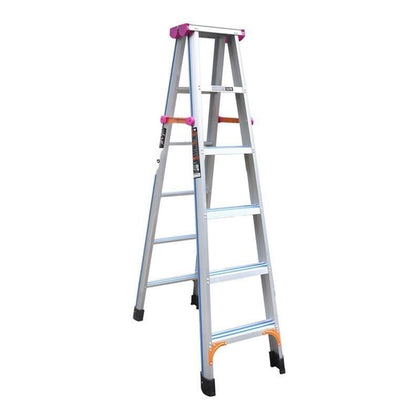 2.4m Widened And Thickened Full Antiskid Engineering Ladder Multifunctional Folding Ladder Aluminum Ladder 2.4m Full Antiskid 8 Steps