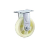 6 Inch Fixed Heavy Beige Polypropylene (PP) Caster Directional Wheel with Double Ball Bearings - 4pcs