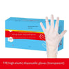 6 Bags Disposable TPE Gloves Large Thickened Long Frosted Antiskid Food Grade Baking Kitchen Gloves 100 Pieces