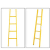 Safety Ladder Single Vertical Ladder 2m Yellow