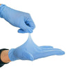 100 PCS 0.1mm L/ Blue in Thickness Wear Resistant Disposable Nitrile Gloves Catering Gloves Experimental Gloves