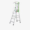 Miter Platform Ladder Movable With Pulleys And Safety Net 1m