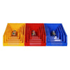 Yellow Shelf Slant Mouth Sorting Storage Box Parts Box Combined Material Box Plastic Box Q2 250 * 150 * 120mm (10 Pack)