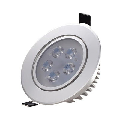 10 Pieces LED Spotlight  Light Embedded Small Spotlight, Sky Lantern 3w, Opening 50-60mm, Bright Silver Surface White Light 6500k (Sunflower)