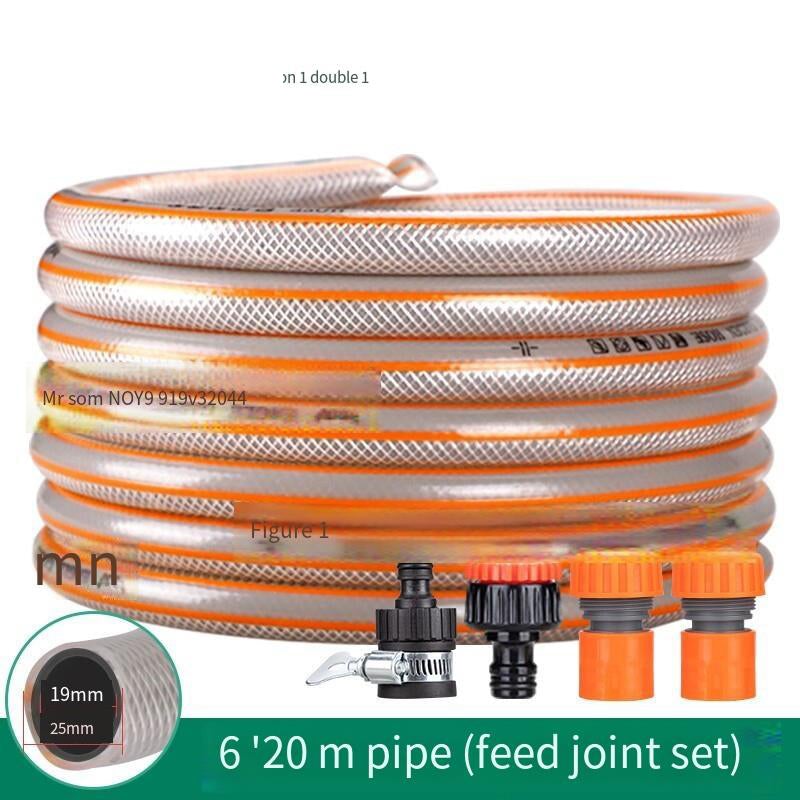 6 Points 20m Water Pipe Hose Household Garden Water Pipe Explosion-proof Antifreeze Car Washing And Flower Watering 6 Branch Pipes