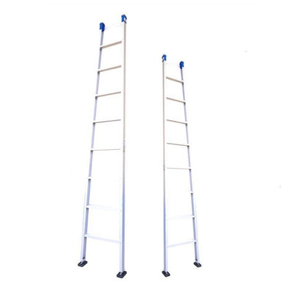 2m Straight Ladder Single Side Ladder Engineering Ladder Bamboo Ladder Small Ladder Thickened Aluminum Alloy Single Ladder