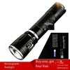 Aluminum Alloy Strong Light Flashlight Led Charging Telescopic Focusing Flashlight 3w Multifunctional Lighting Black