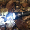 Aluminum Alloy Strong Light Flashlight Led Charging Telescopic Focusing Flashlight 3w Multifunctional Lighting Black