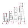 4m Reinforced Aluminum Alloy Herringbone Ladder Non-slip