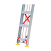 Aluminum Alloy Elevating Miter Ladder 10m Professional Engineering Telescopic Ladder