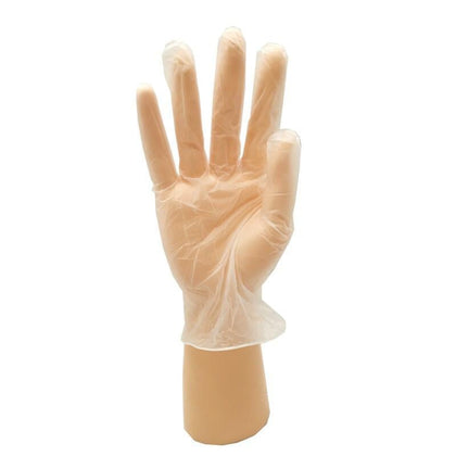 PVC Disposable Inspection Gloves Powder Free 100 Pieces / Box L Size Gloves