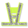 10 Pieces Vest Reflective Vest Safety Vest Traffic Warning Suit Reflective Vest Breathable V-lattice Fluorescent Yellow Green Free Size