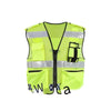 Fluorescent Yellow Reflective Vest For Police High Lighter Large Pocket Free Size