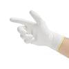 12 Pairs Of White Nitrile PU Free Size Safety Gloves Skid Resistant Wear Resistant Breathable And Construction Protective Gloves