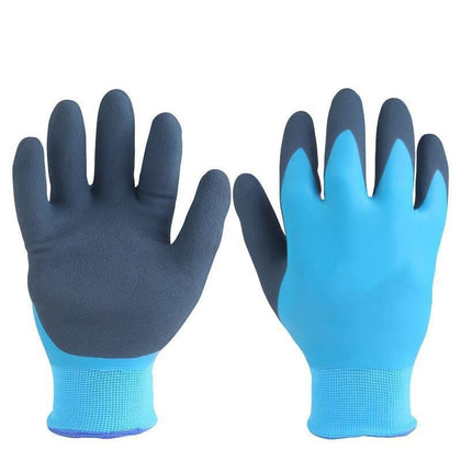 6 Pieces Cold Proof And Warm Keeping Gloves Latex Frosting Dipping And Gluing Labor Protection Gloves Anti Slip And Wear Resistant Gloves 1 Pair Free Size