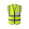 6 Pieces Mesh Reflective Vest Safety Vest with 4 High Visible Reflective Strips Construction Engineering Traffic Sanitation Safety Warning Clothes