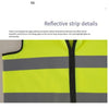 10 Pieces Outdoor Working Reflective Vest Safety Vest Construction Engineering Traffic Sanitation Safety Warning Work Clothes