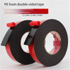 Black Foam PE Double Sided Tape Strong Double-sided Adhesive Sponge Double-sided 10mm Wide X5 Meter X3mm Thick 12 Pack