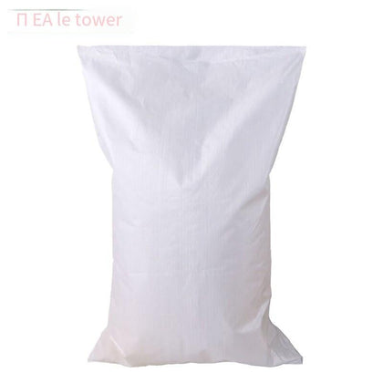 50 Pieces Moisture Proof And Waterproof Woven Moving Bag Snakeskin Express Parcel Packing Loading Cleaning Garbage 60 * 100 White