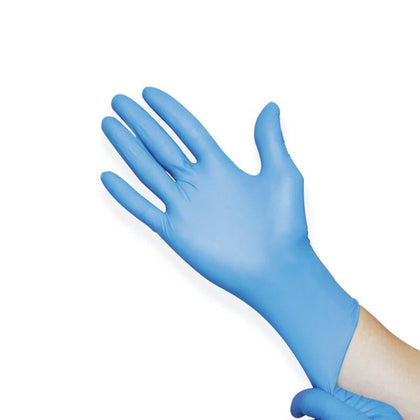 100 Pieces / Box Blue M Size Gloves Disposable Nitrile Gloves Powder Free Gloves